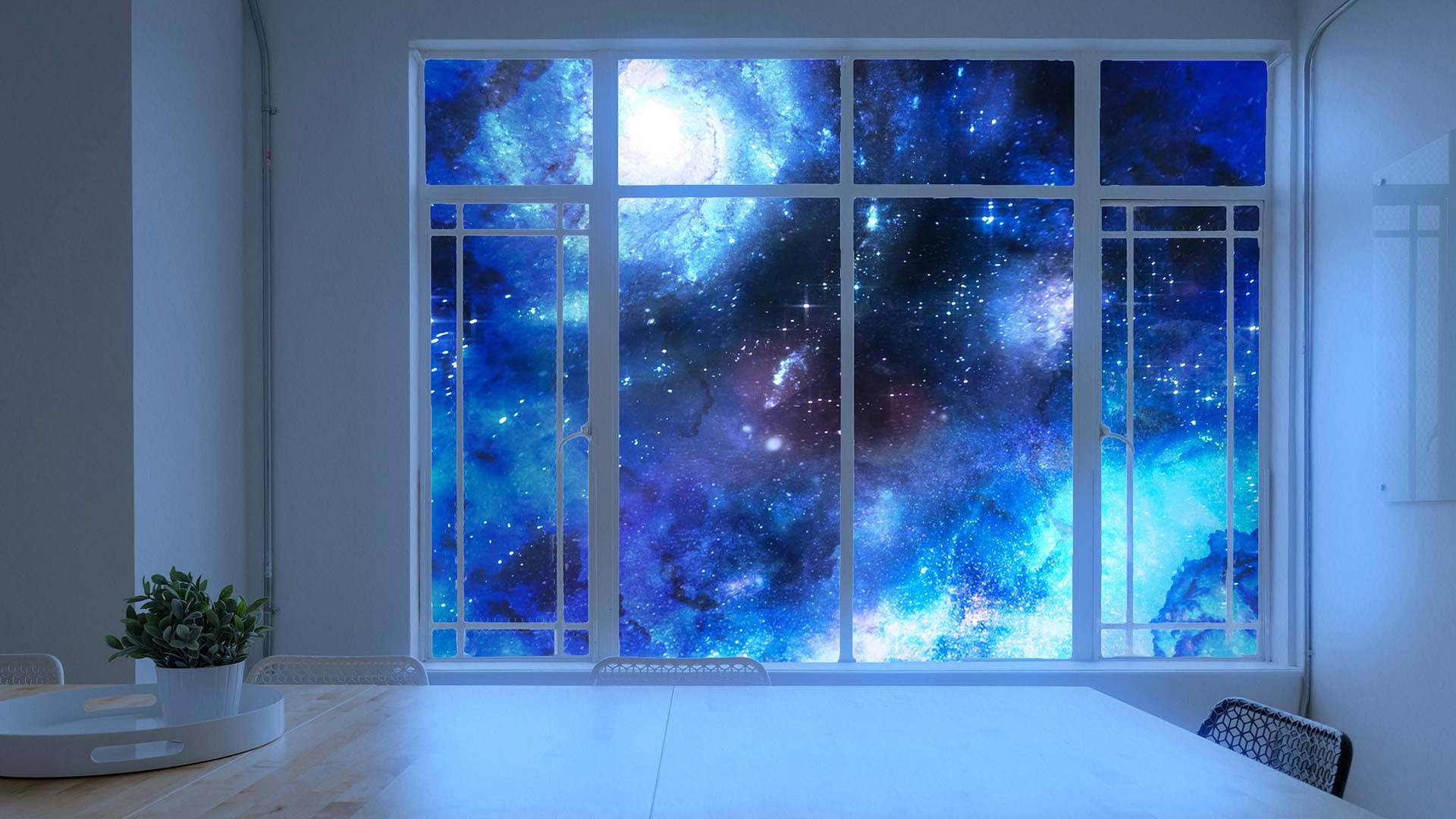 Galaxy Window Webex Virtual Background Background