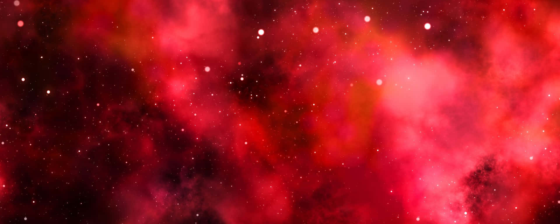 Galaxy With Clouds Red Ultra Wide Hd