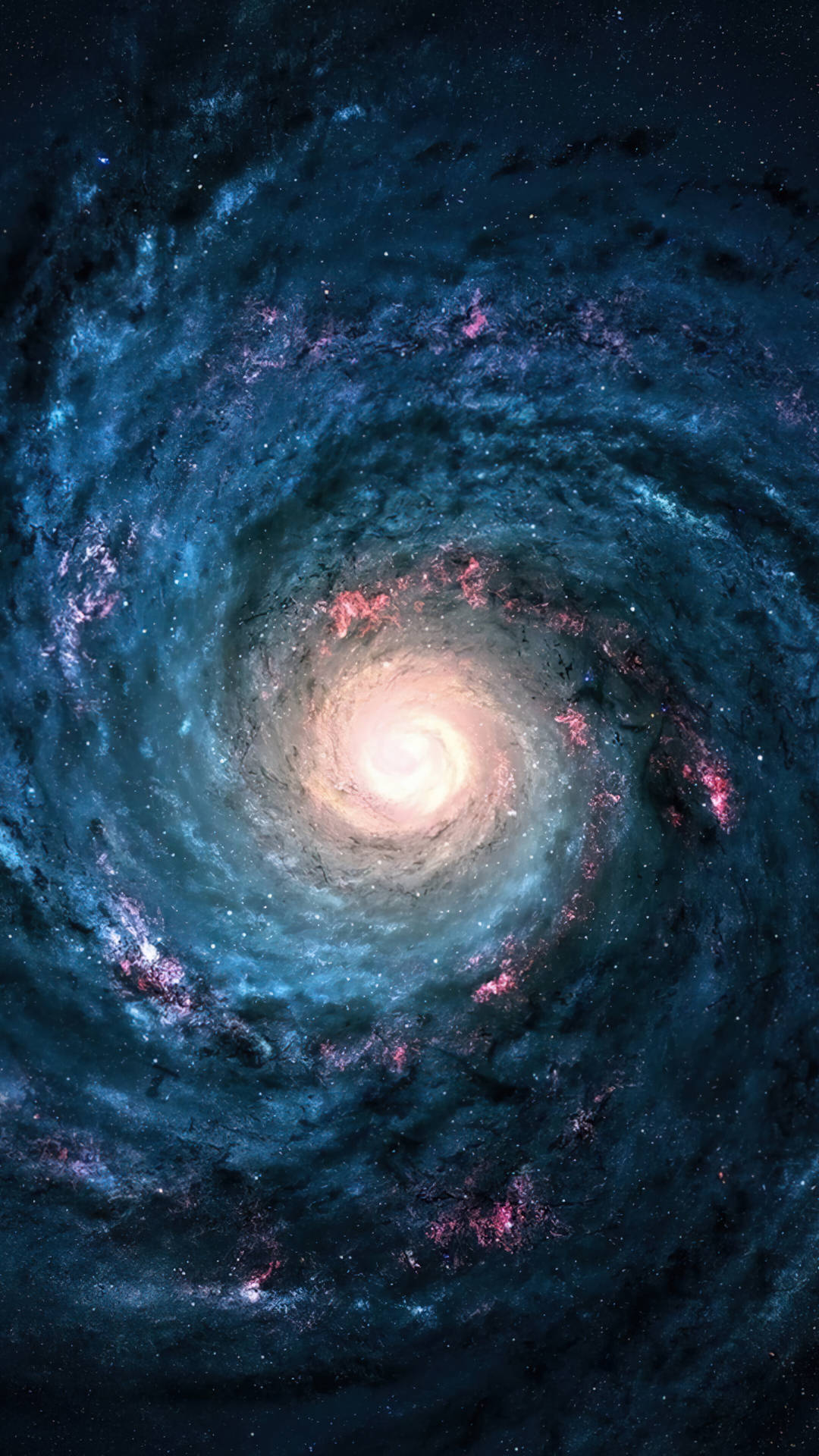 Galaxy’s Center In Space 4k Phone Background