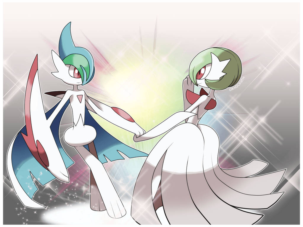 Gallade And Gardevoir Dancing Background