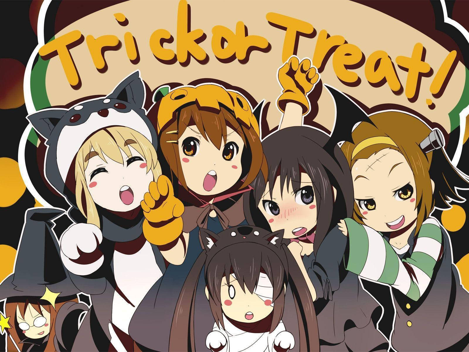 Gambar K-on! Trick Or Treat Background