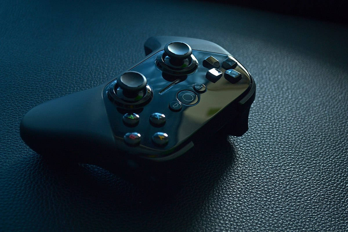 Game Controller On Table Background