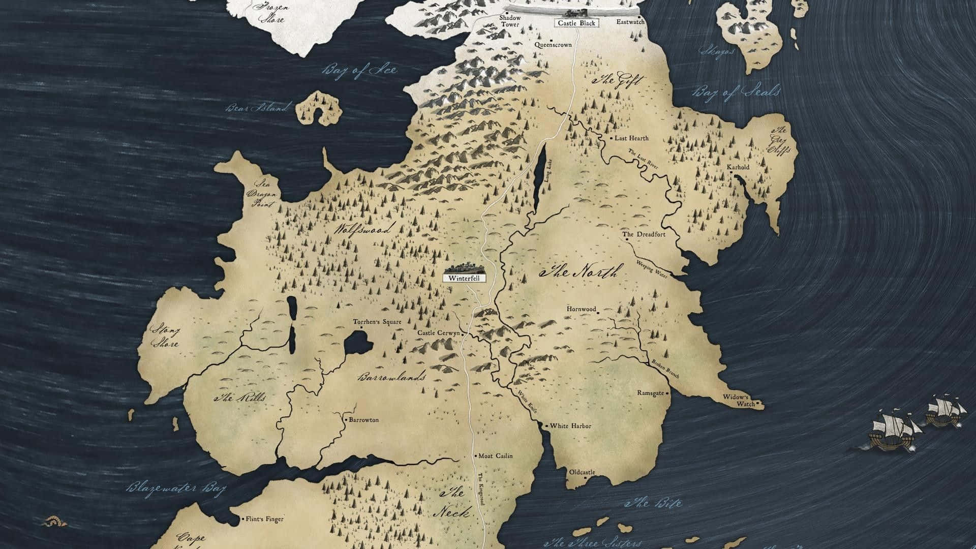 Game Of Thrones Map The North Background