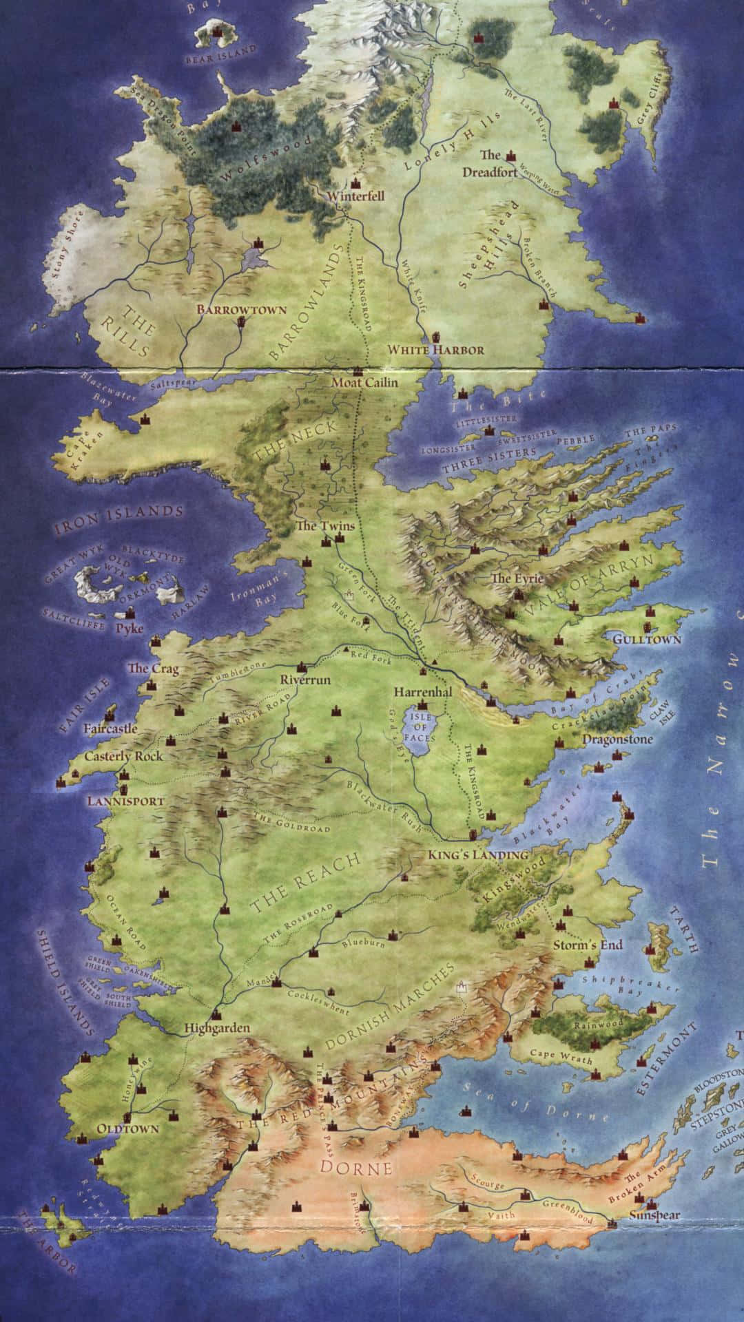 Game Of Thrones Map Westeros Background