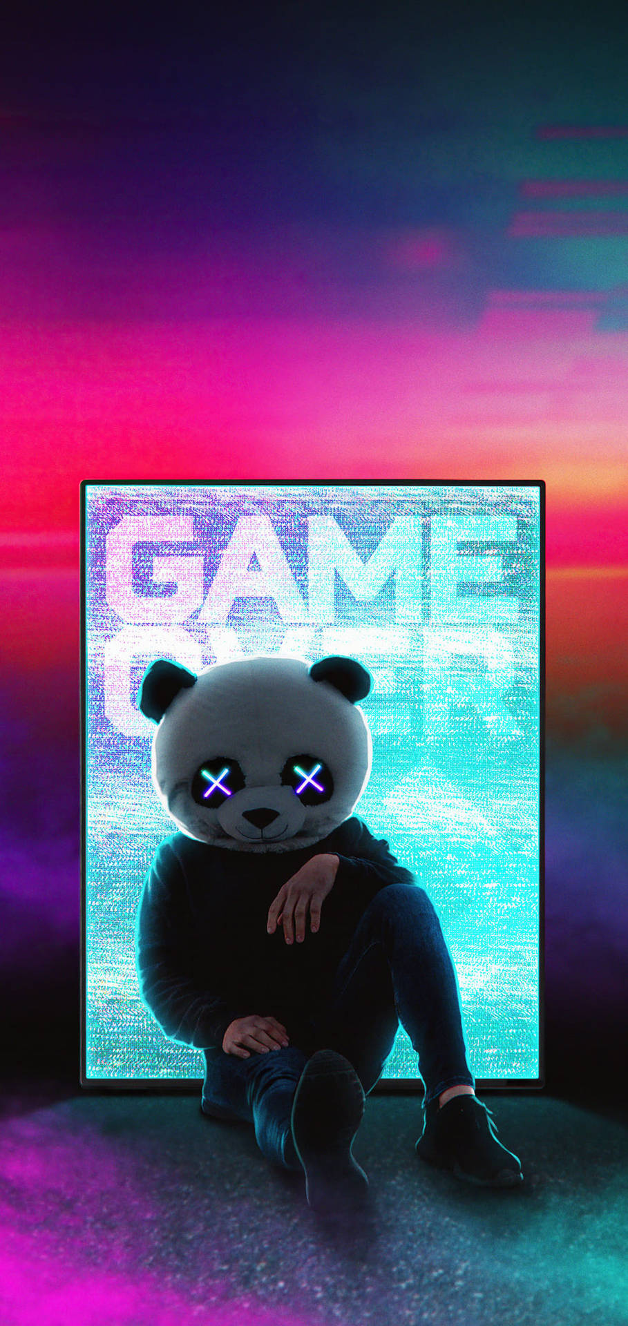 Game Over Panda Dope Iphone Background