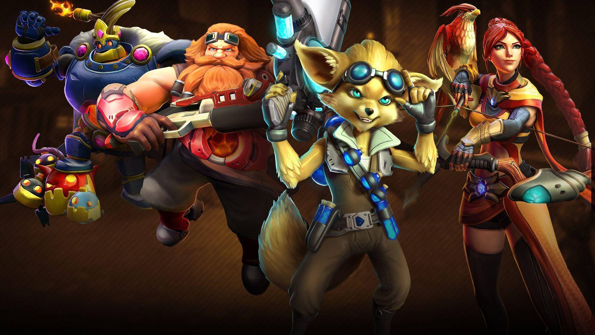 Game Paladins Bomb King Barik Pip And Cassie Background