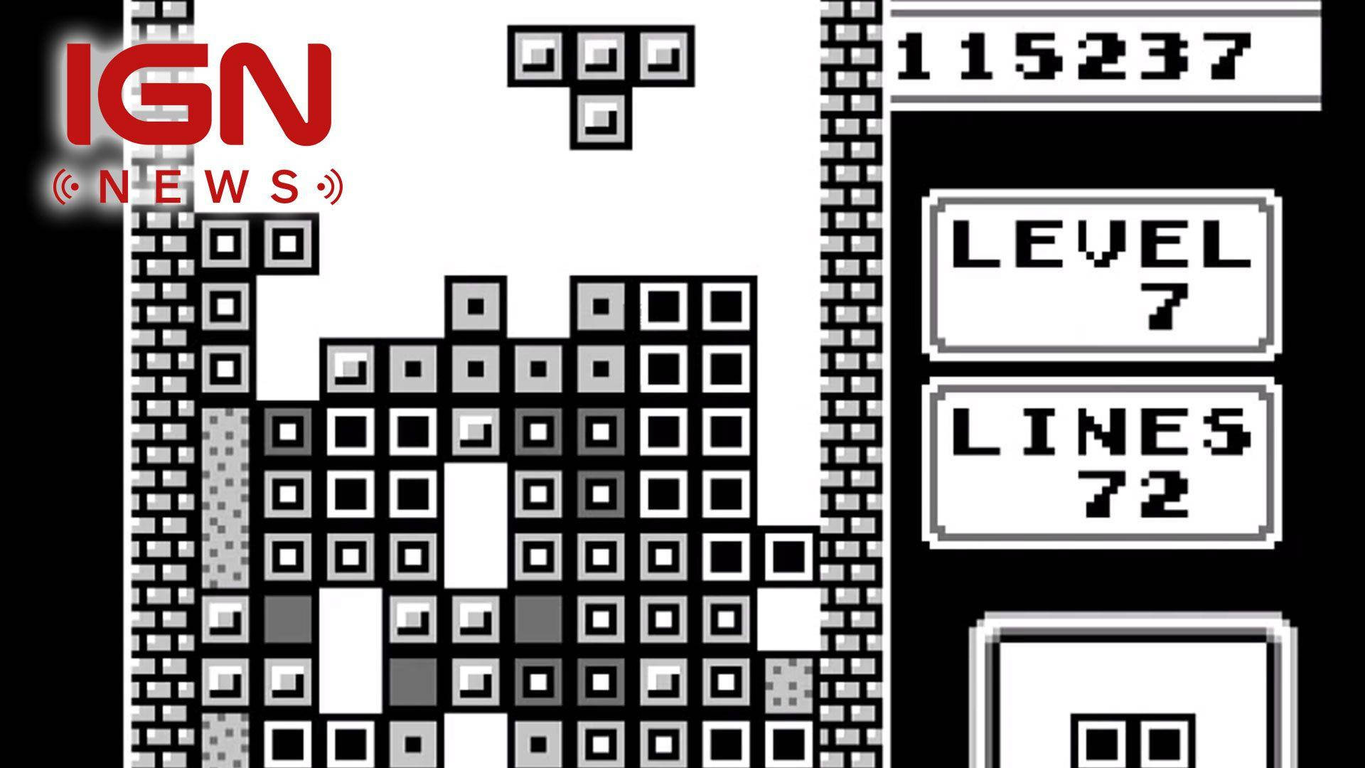 Gameboy Tetris Black And White Background