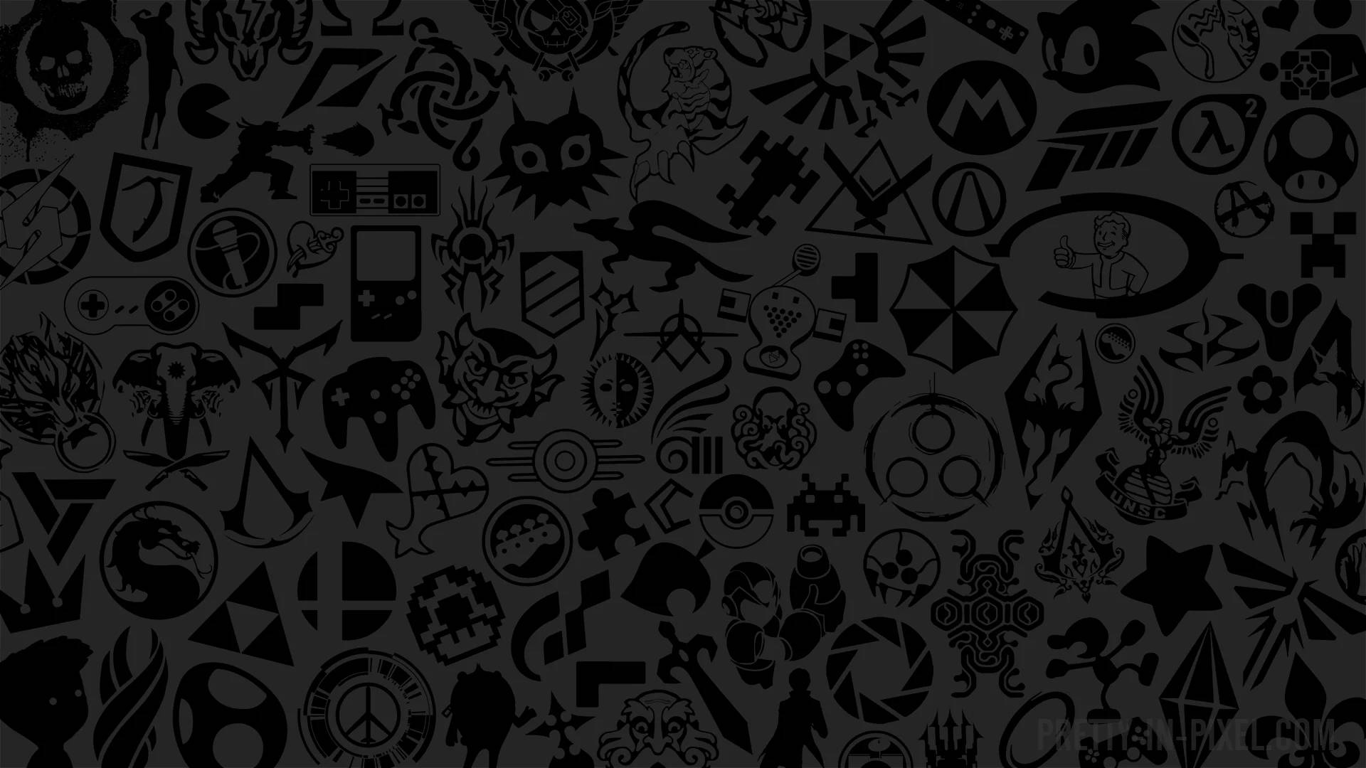 Gamer Logo Collection Background