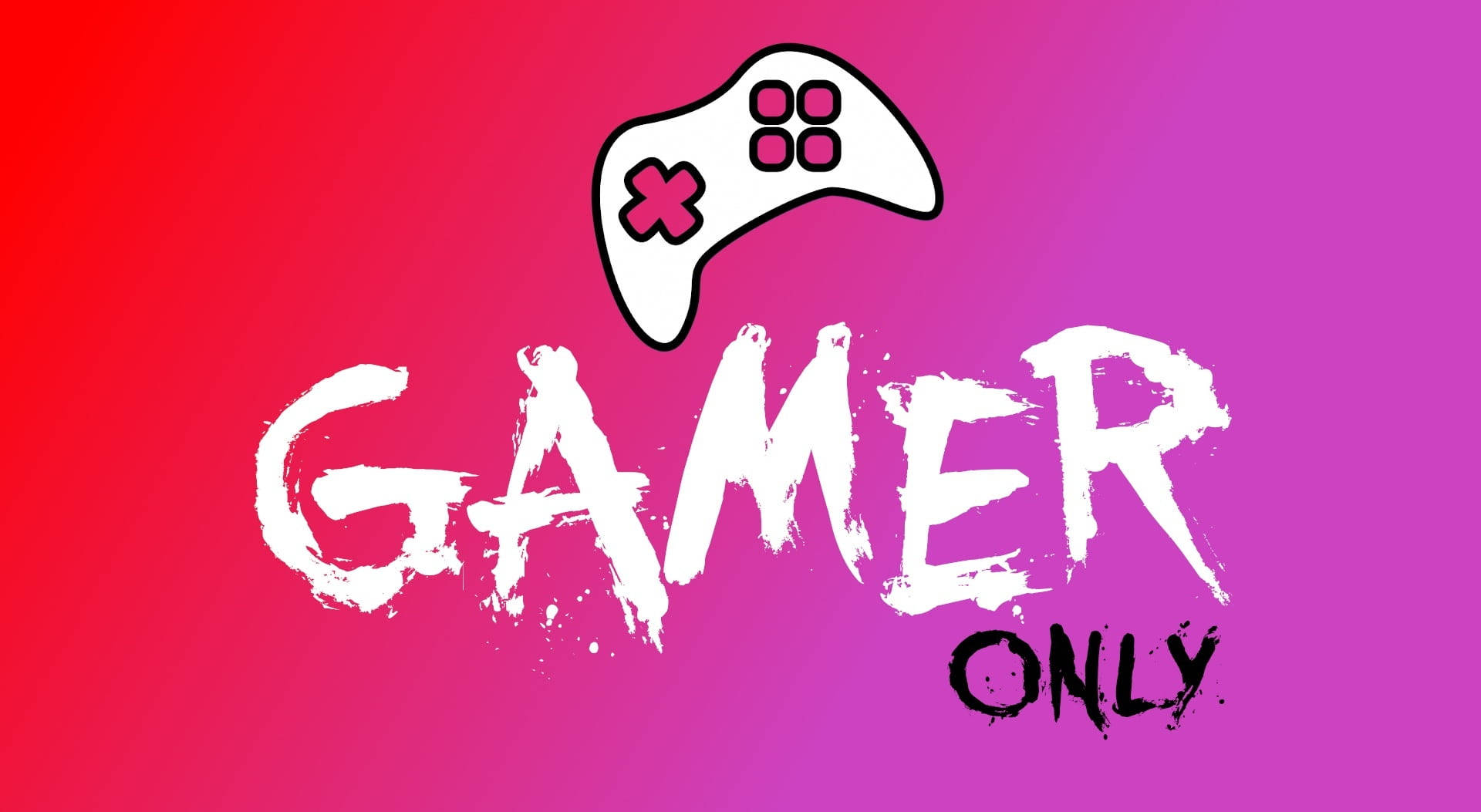 Gamer Only Gaming Logo Hd Background