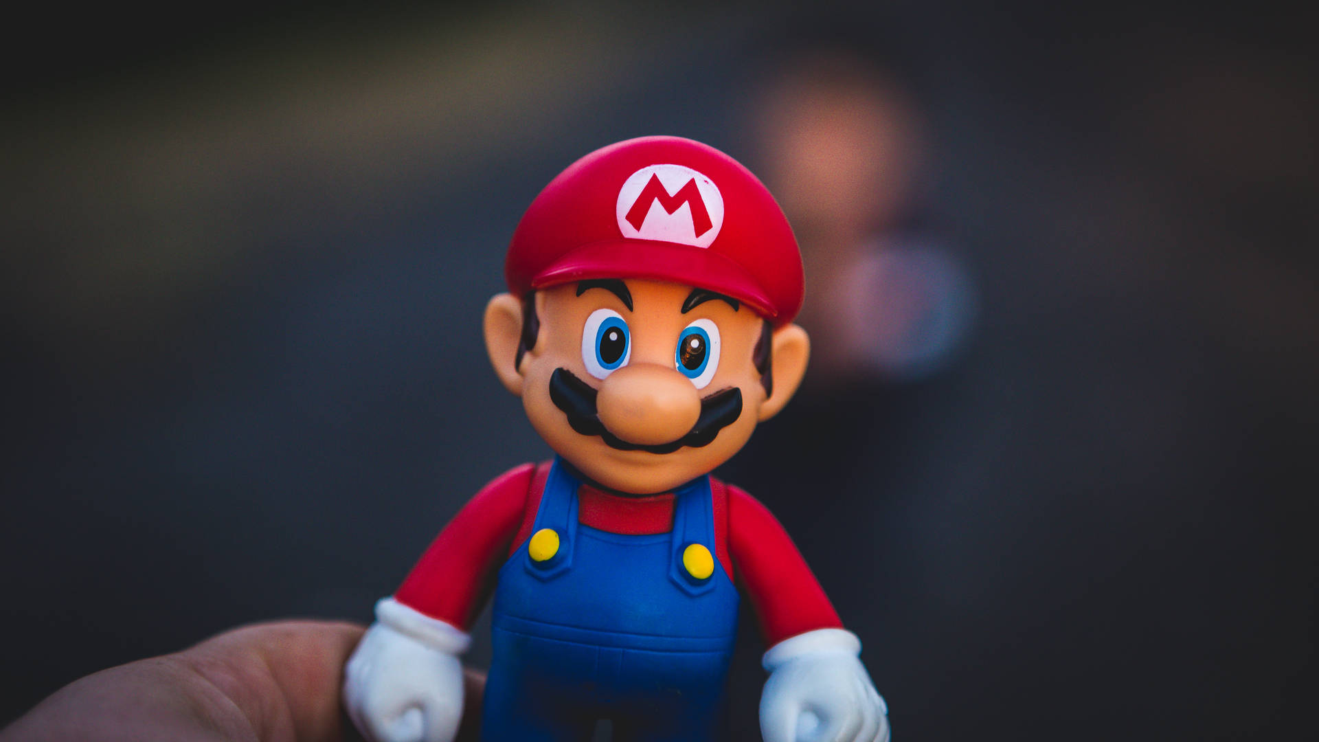 Gamer Super Mario Figurine Background