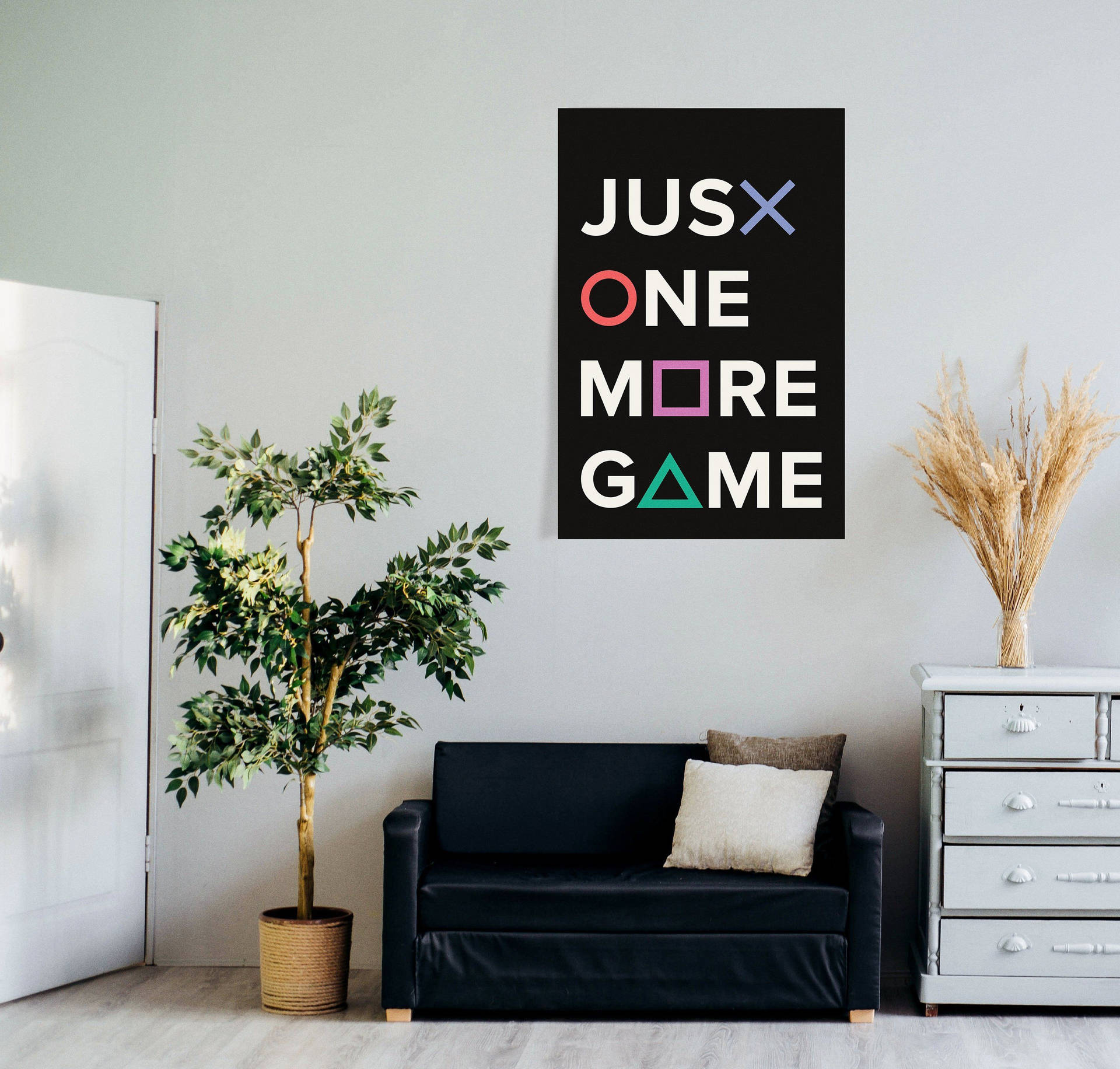 Gaming Room Framed Decor Background