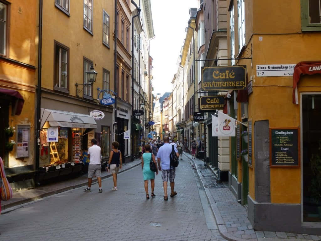 Gamla Stan City Stores Background