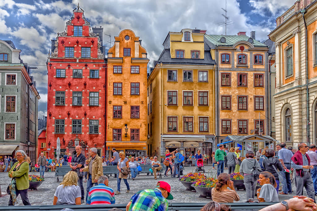 Gamla Stan Marketplace Background