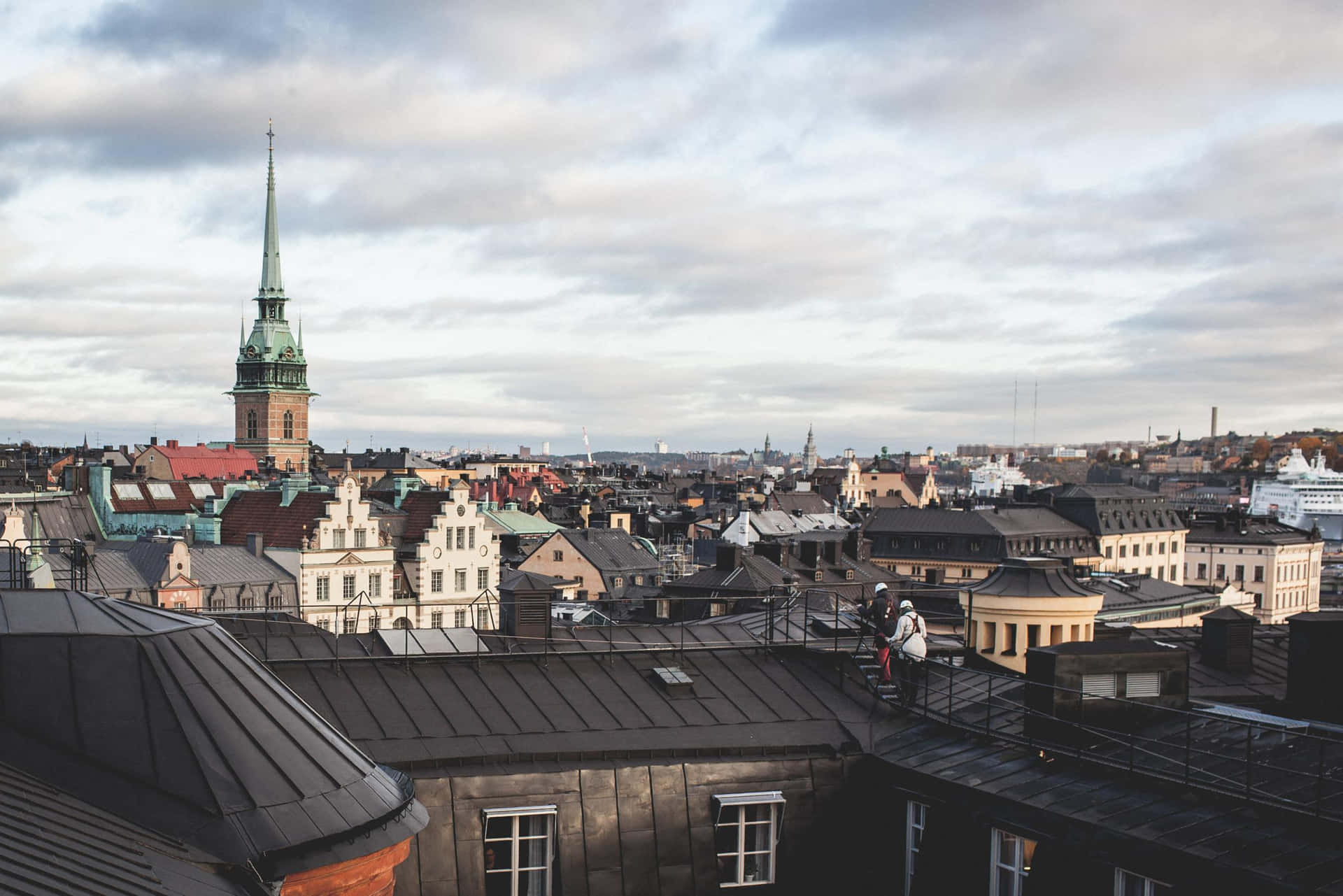 Gamla Stan Roof Top Background