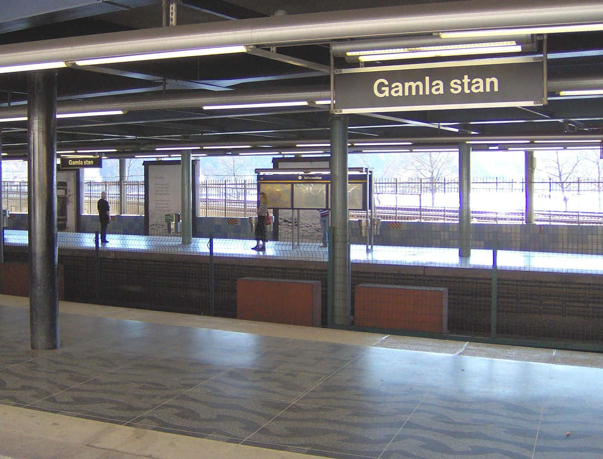 Gamla Stan Train Station Background