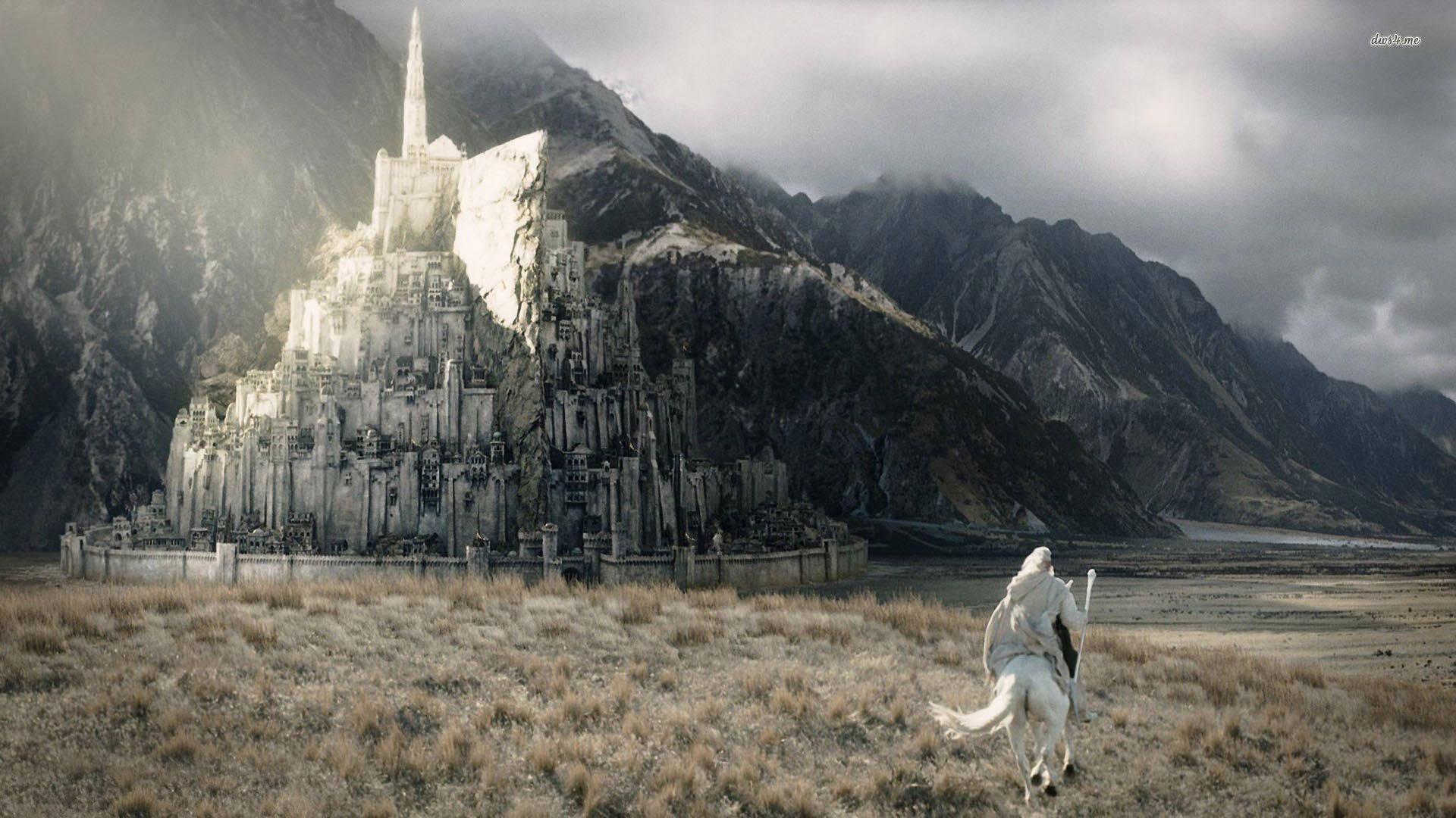 Gandalf The White Minas Tirith Lotr Background