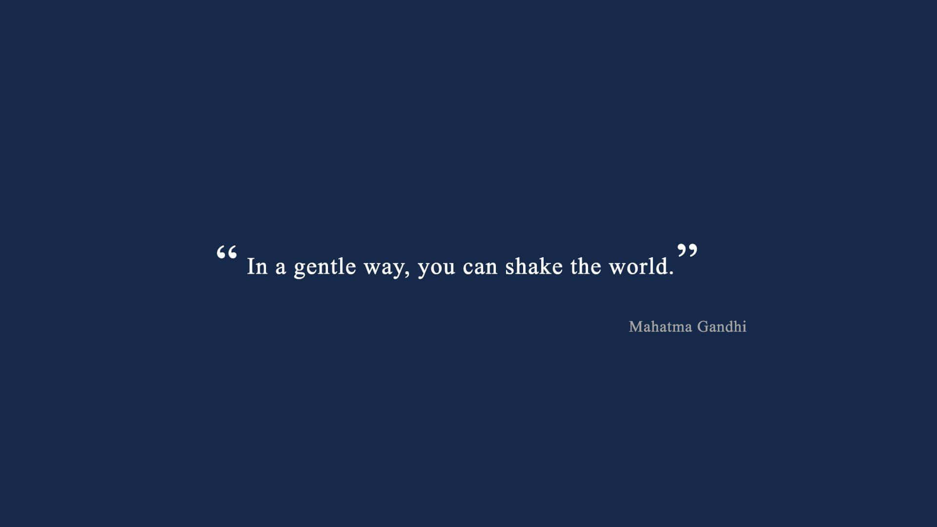 Gandhi Quote Inspiration Background