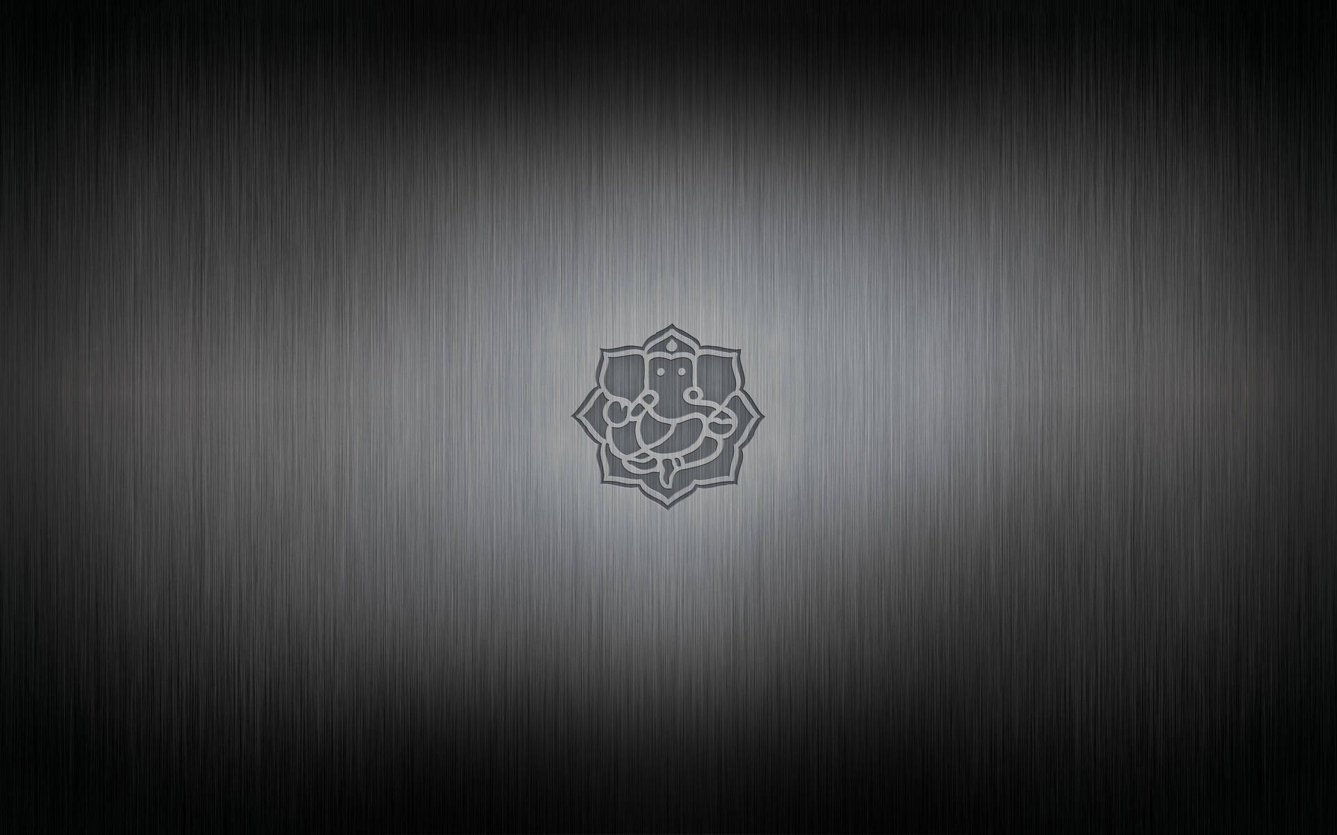 Ganesh Black And White Logo Background