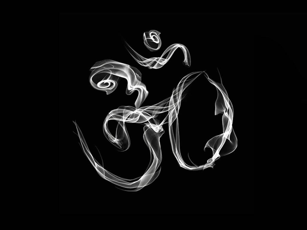 Ganesh Black And White Smoke Art Background