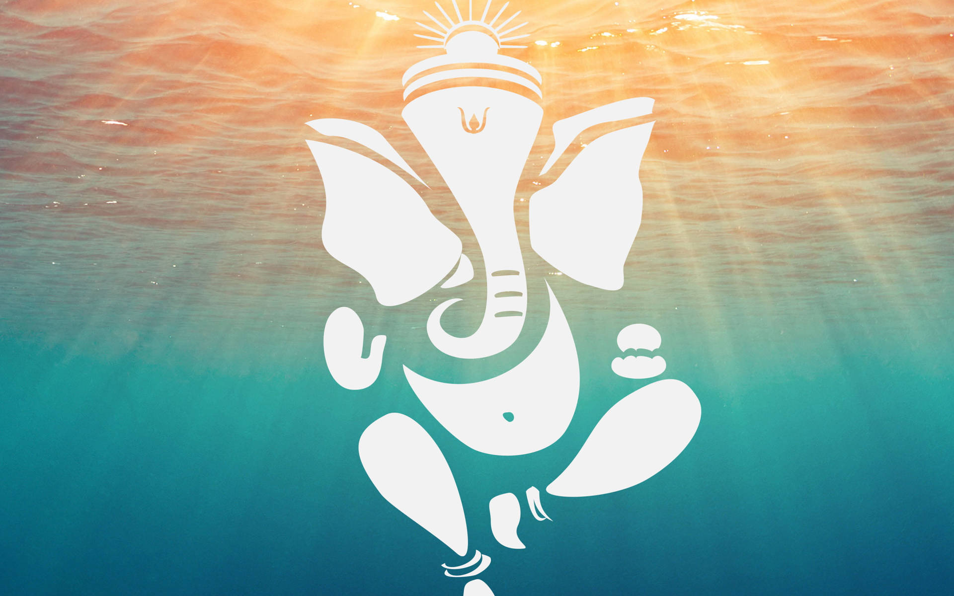 Ganesh Ji Hd Underwater Symbol Background