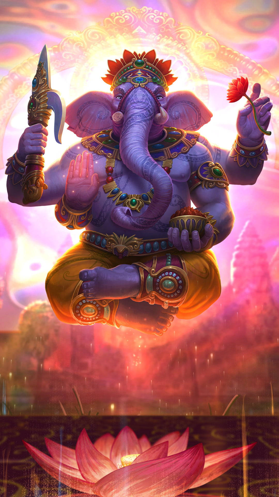 Ganesh Menacing Iphone Background
