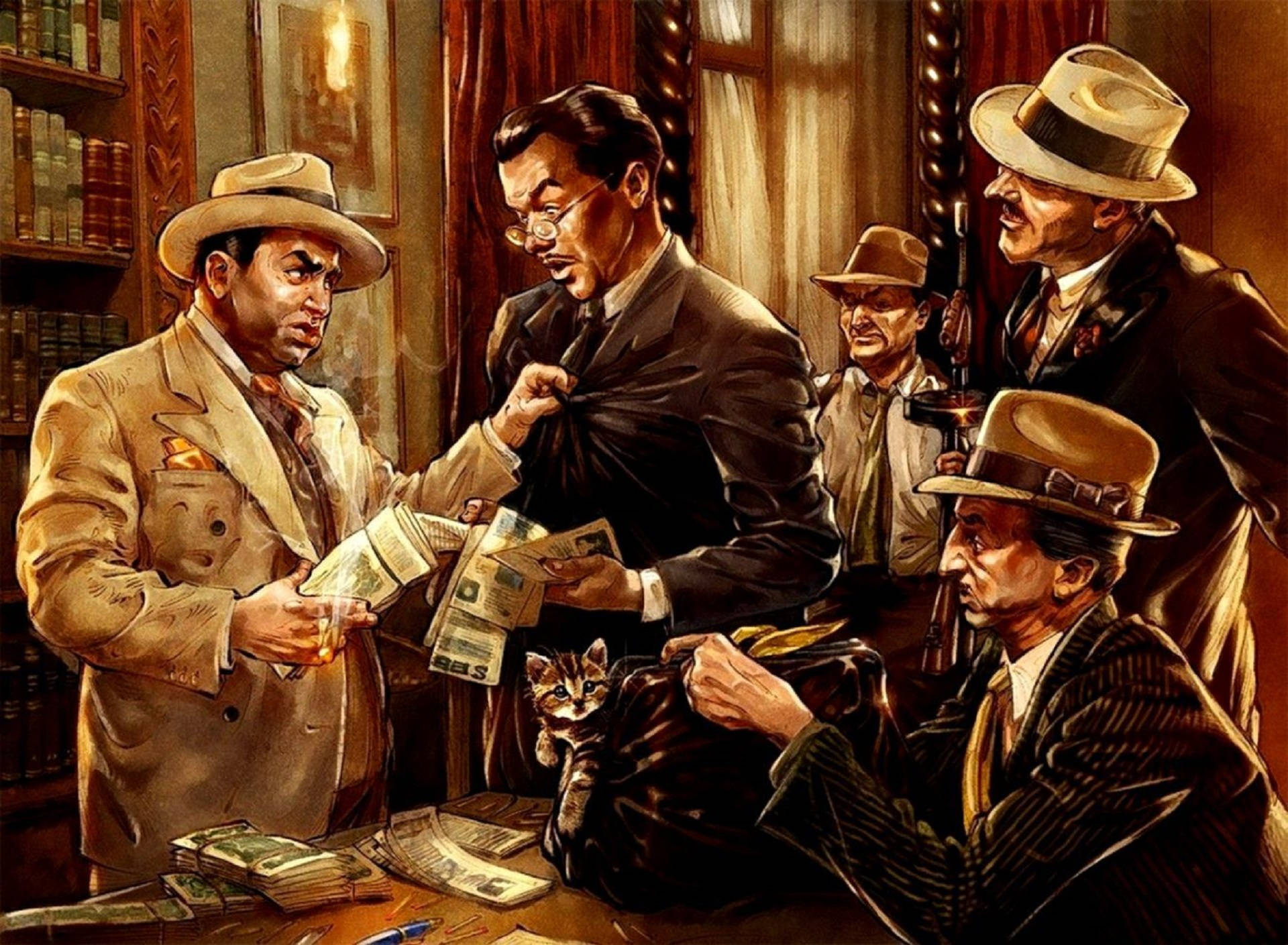 Gangster Boss Al Capone Background