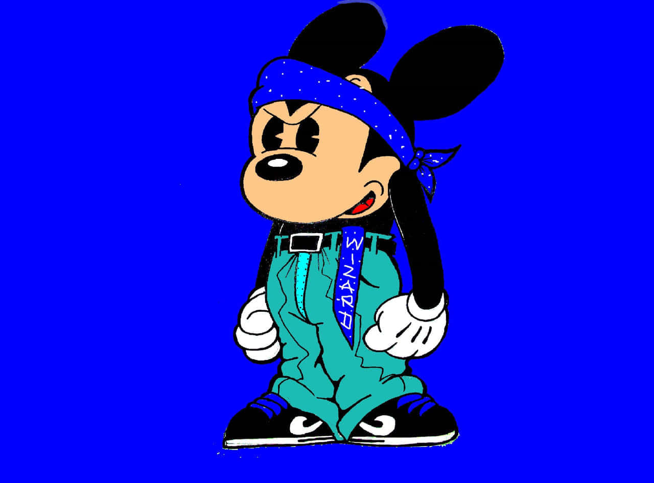 Gangster Mickey Mouse Artwork Background