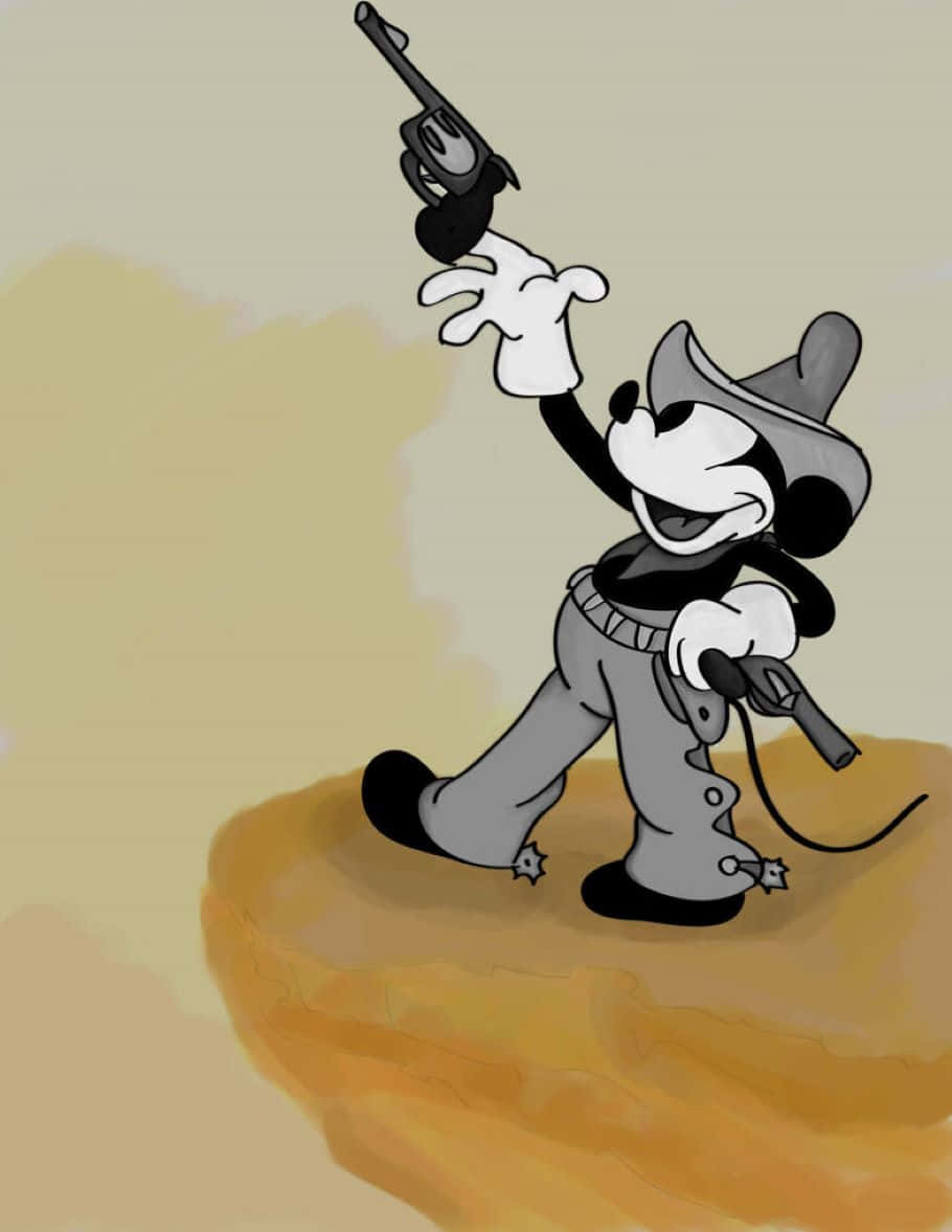 Gangster Mickey Mouse Artwork Background