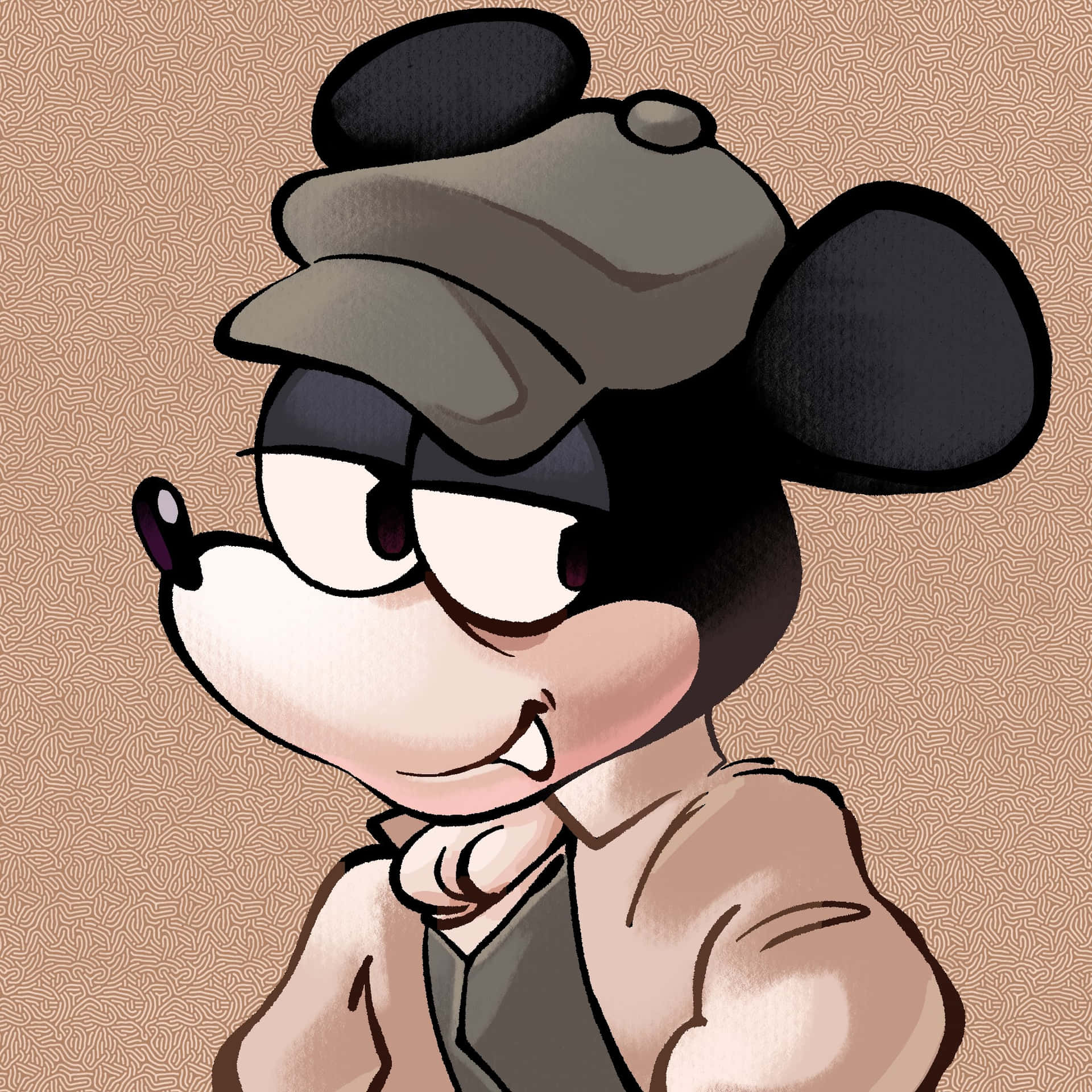 Gangster Mickey Mouse Cartoon Background