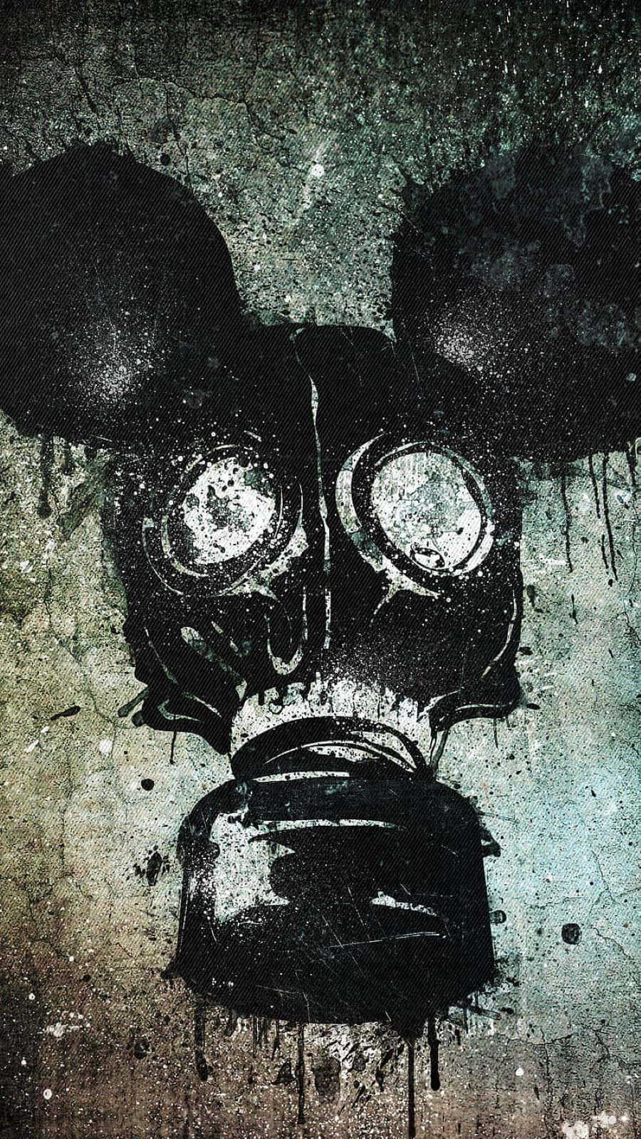 Gangster Mickey Mouse Graffiti Art Background