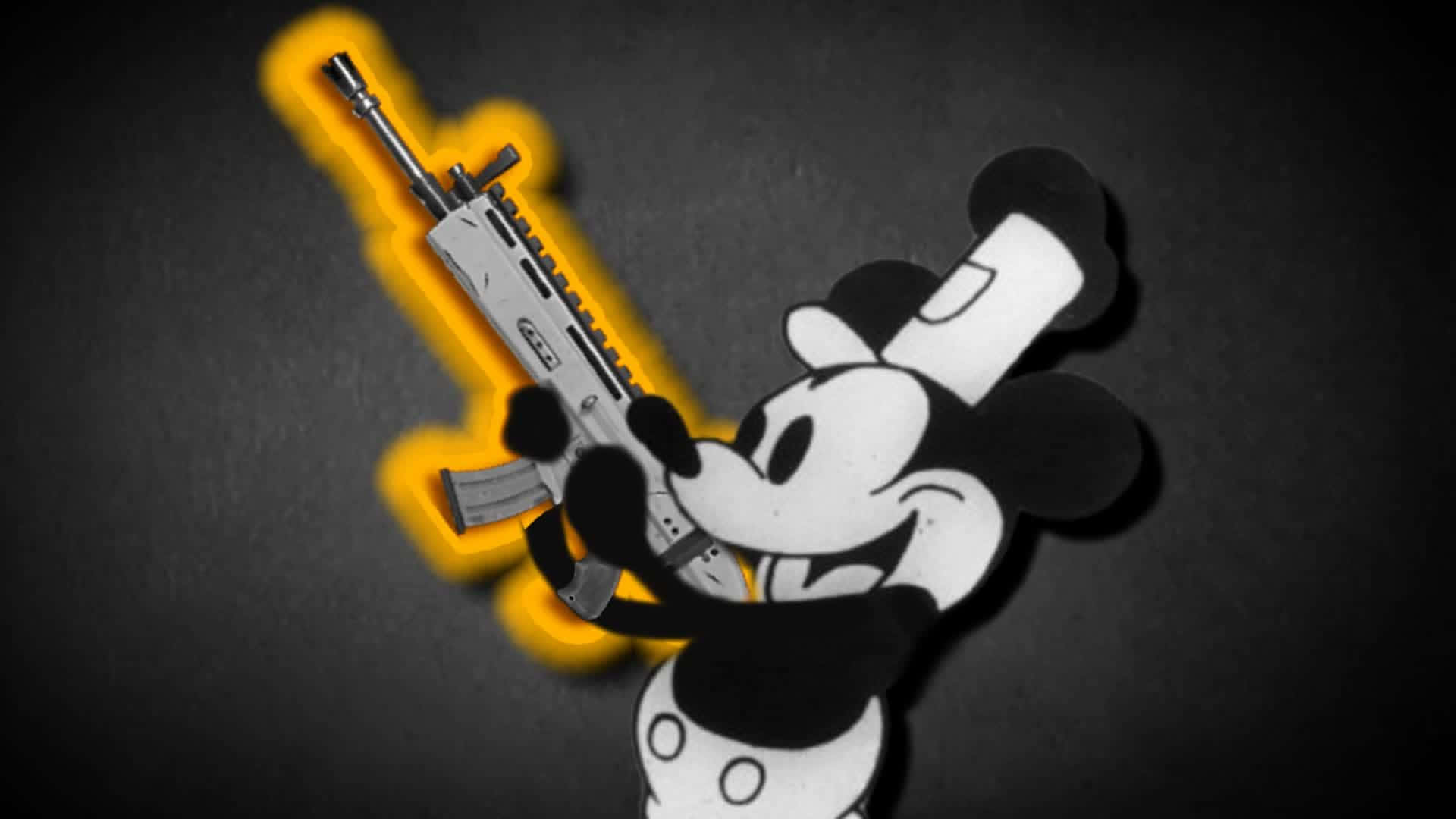 Gangster Mickey Mousewith Gun