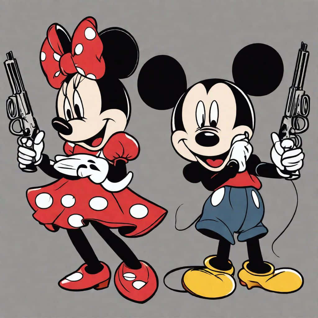 Gangster Mickeyand Minnie Background