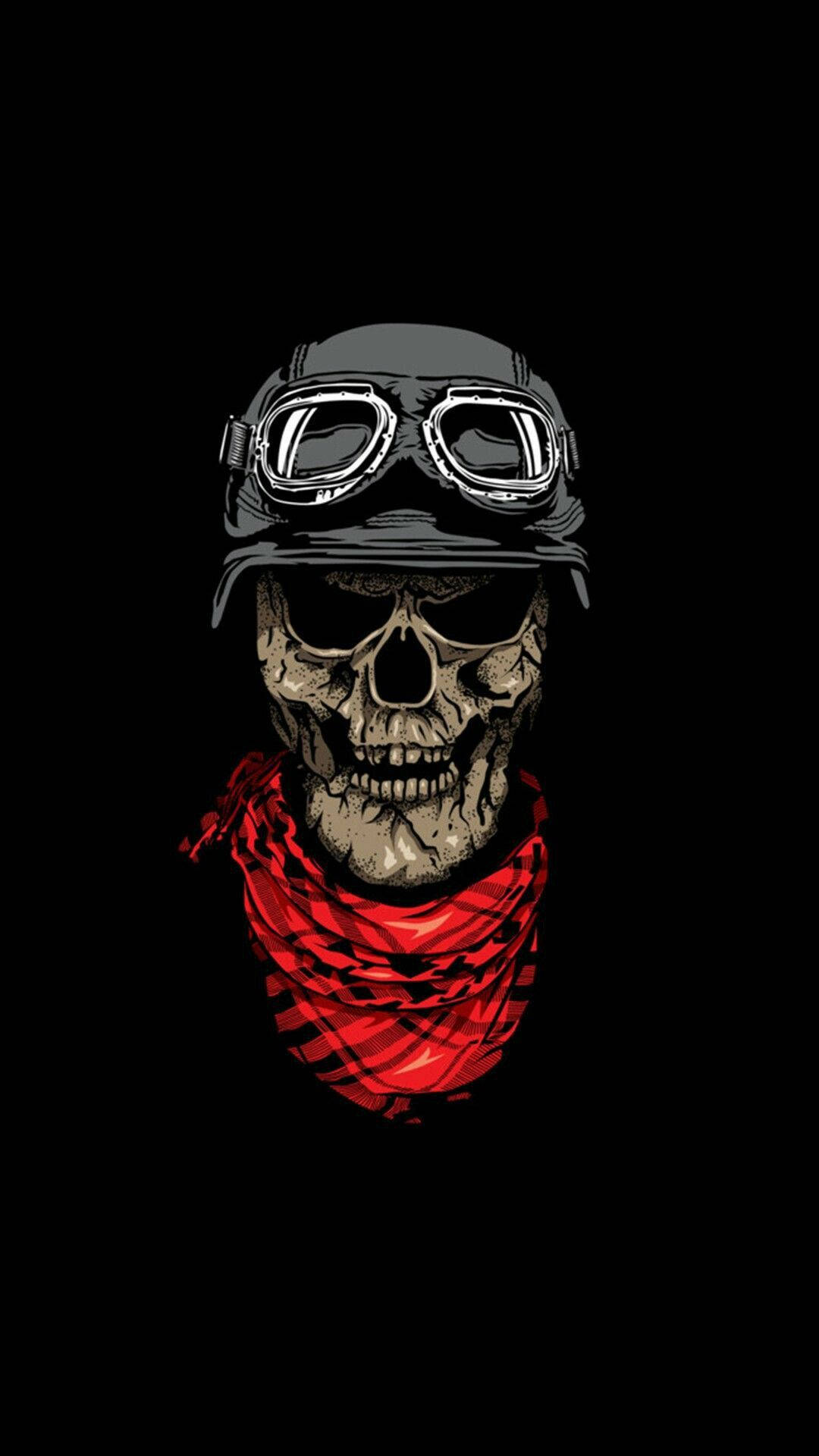 Gangster Skeleton With Cap And Goggles Background