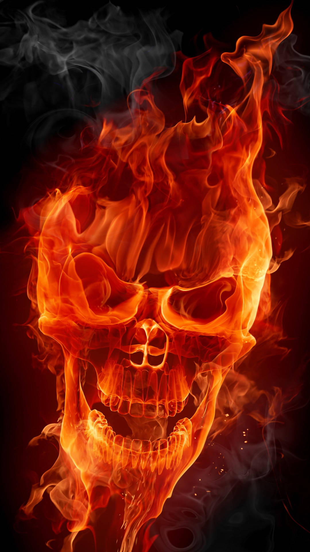Gangster Skull Flame