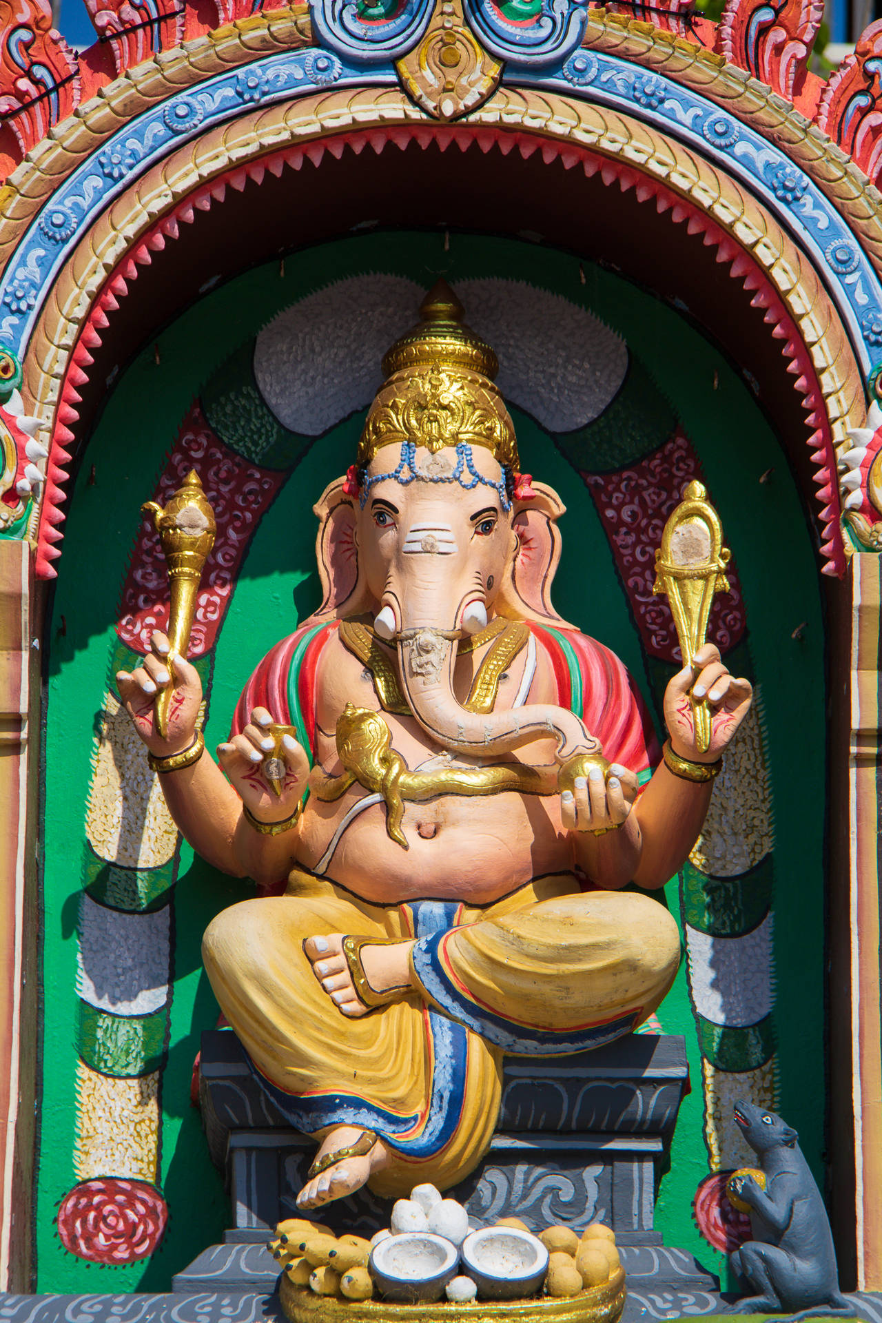 Ganpati Bappa Shrine Background