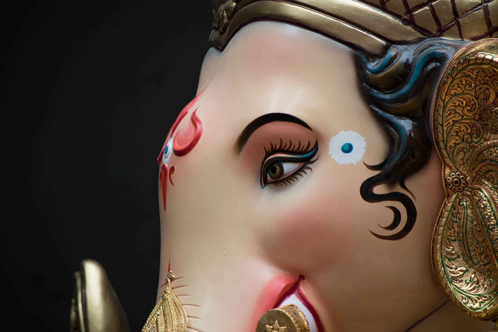 Ganpati Hd Black Background Background