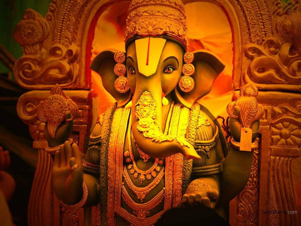 Ganpati Hd Sculpture Background