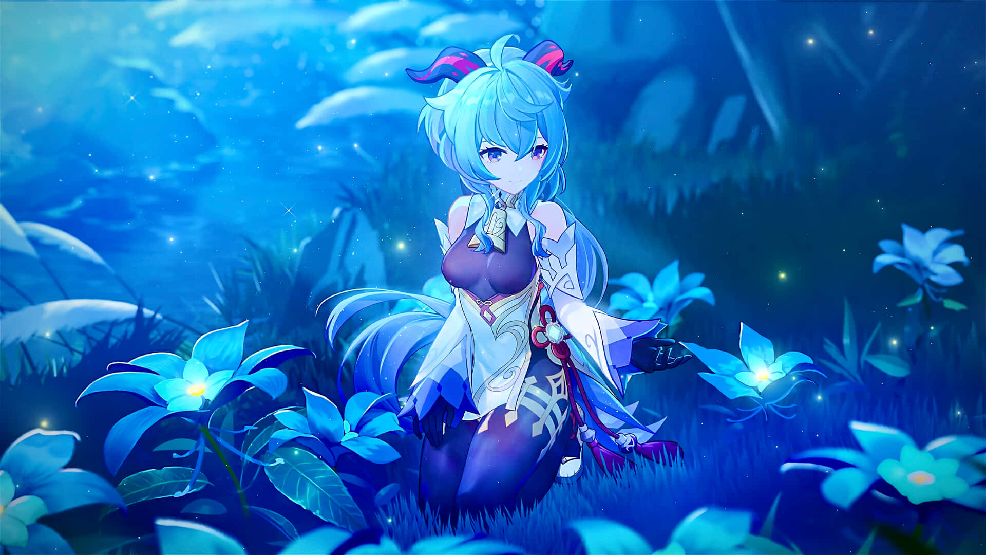 Ganyu Flowers Genshin Pfp