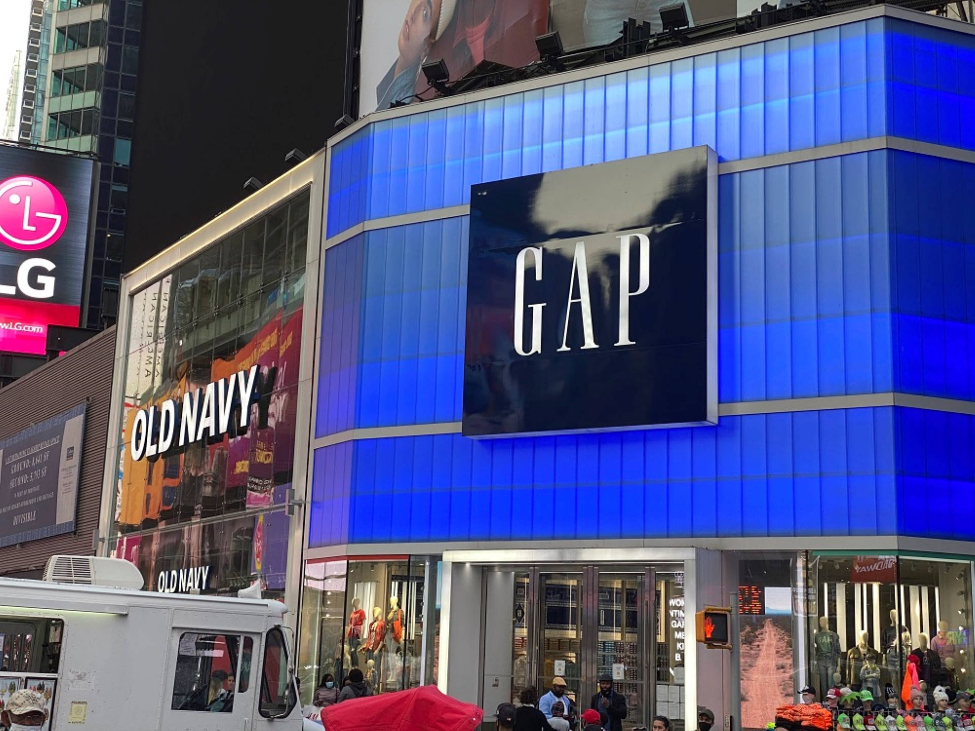 Gap Store In Times Square Background