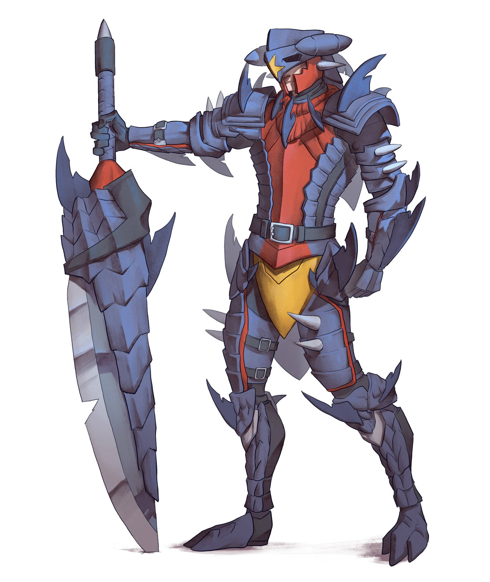 Garchomp Male Armor Background
