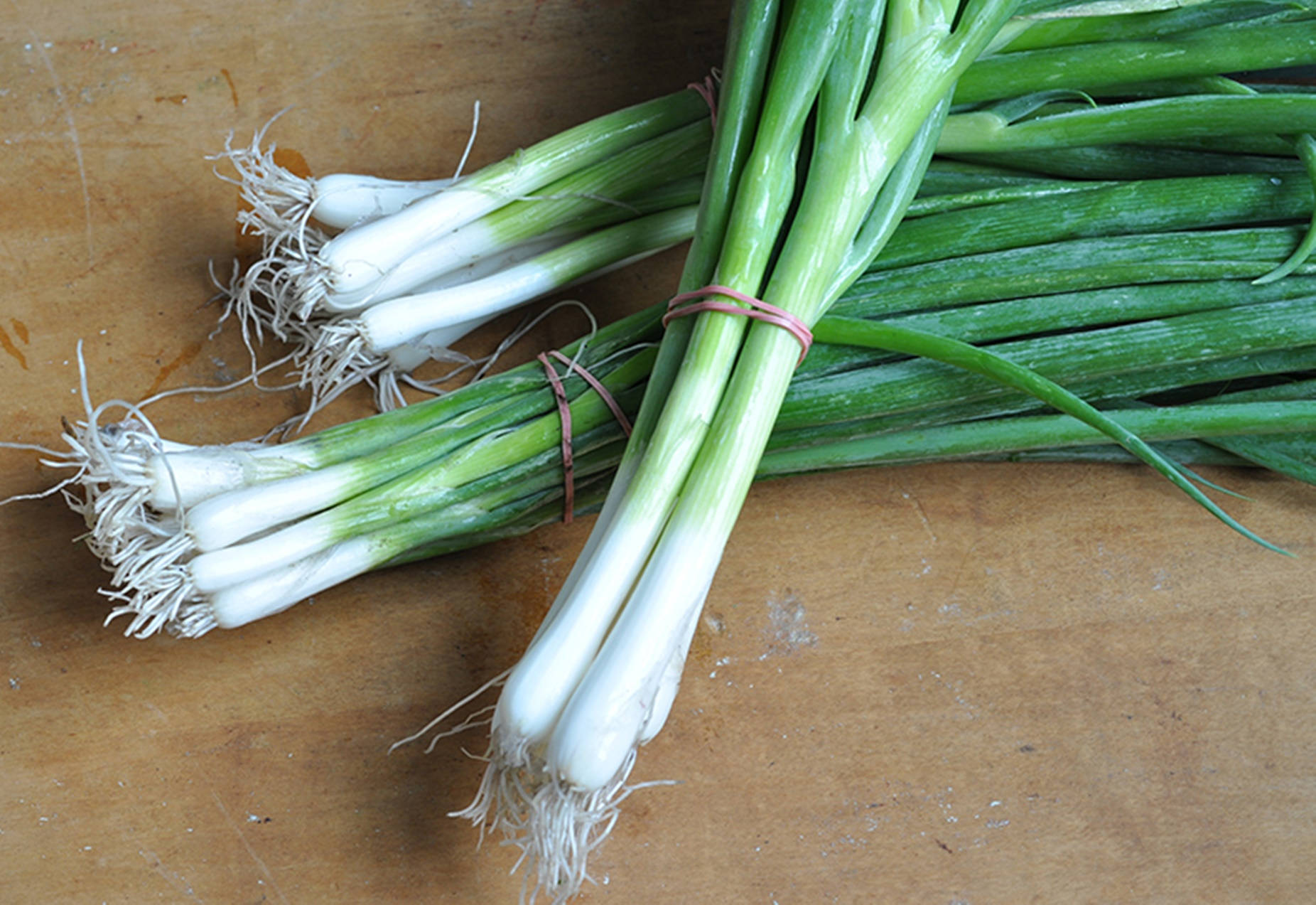 Garden Fresh Healthy Green Onions Background