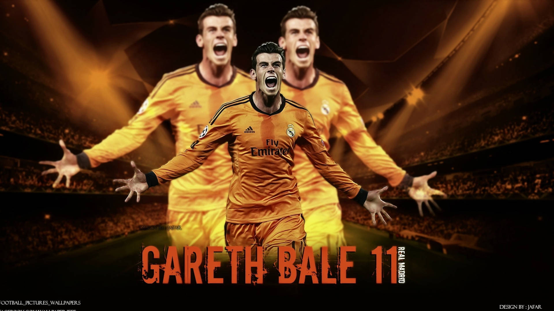 Gareth Bale 11 Digital Poster Background