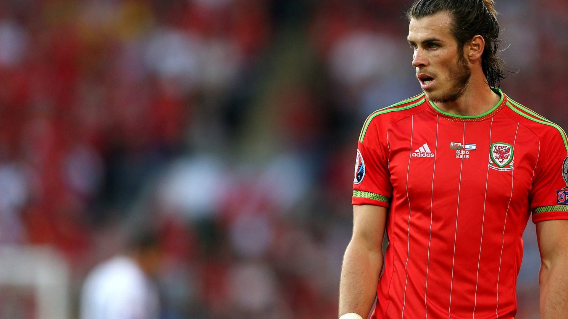 Gareth Bale In Red Background