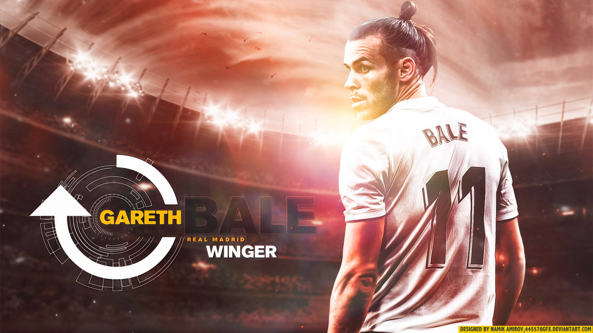 Gareth Bale Real Madrid Winger Cover Background