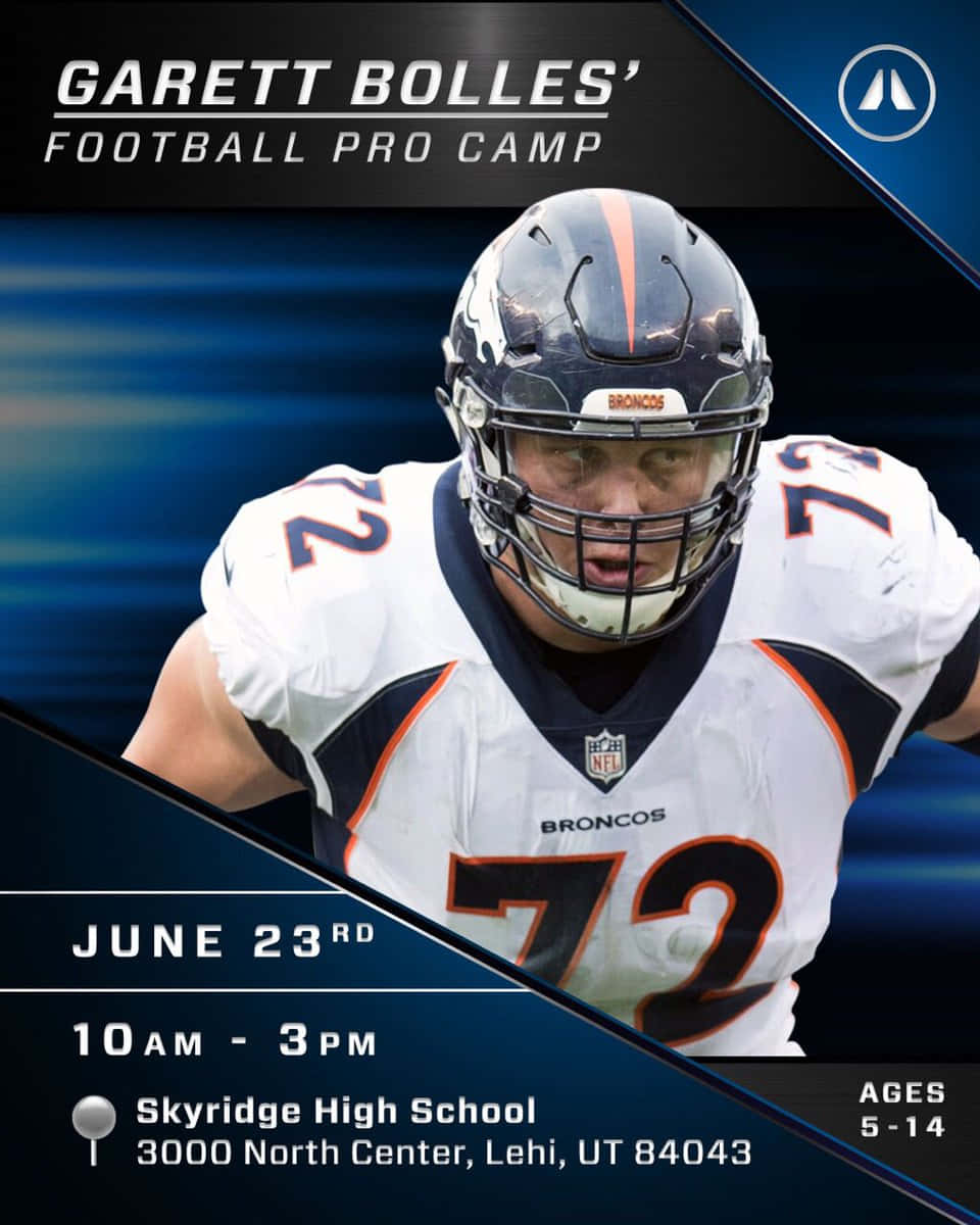 Garett Bolles Football Pro Camp Poster Background
