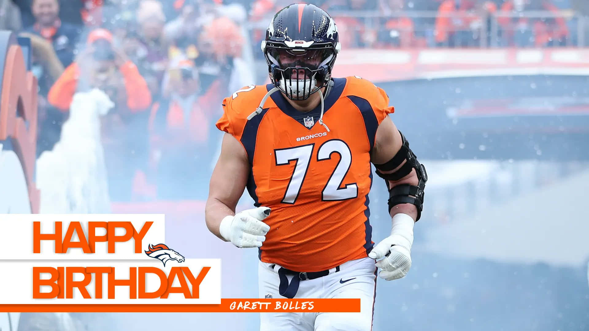 Garett Bolles Happy Birthday Poster Background