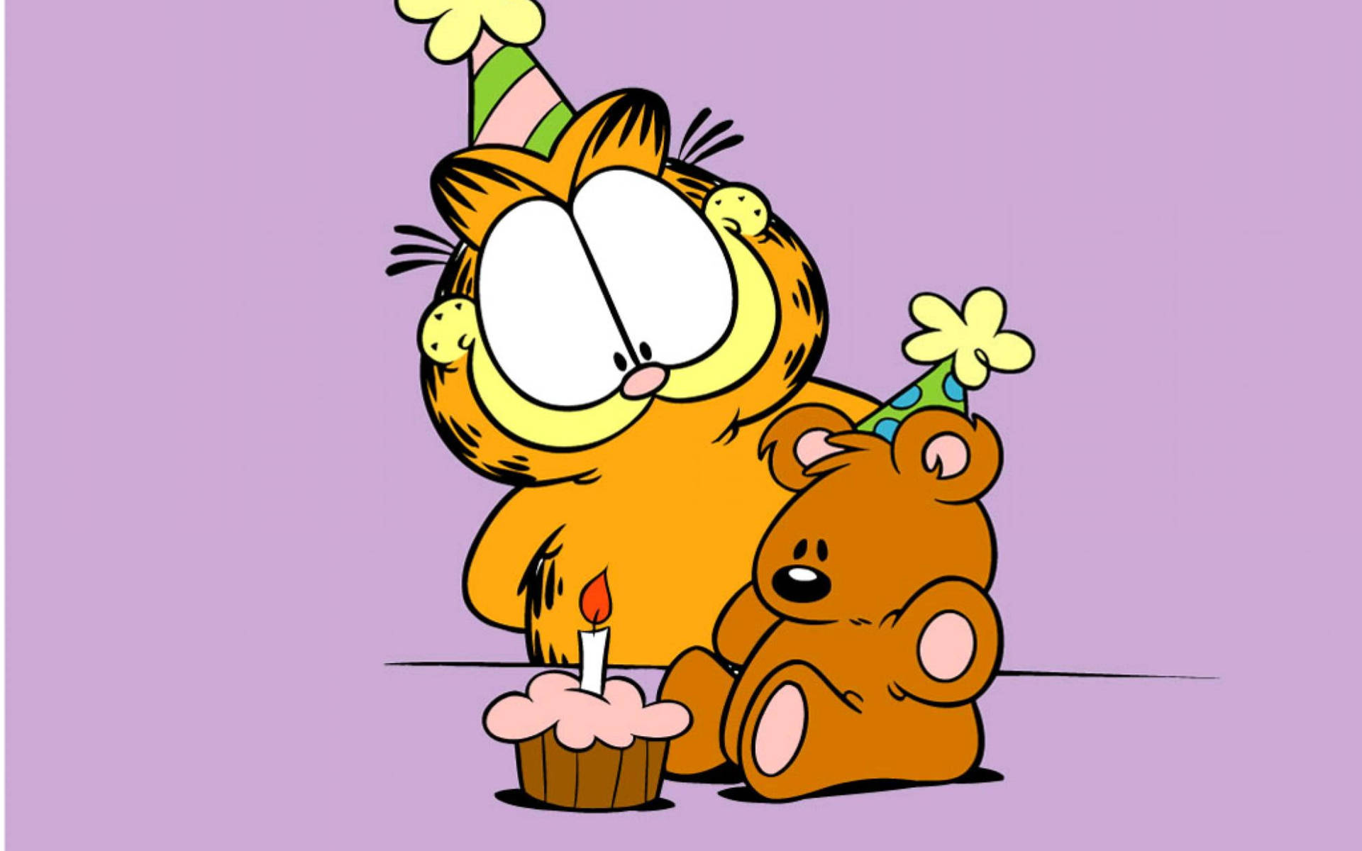 Garfield At Pooky's Birthday Background