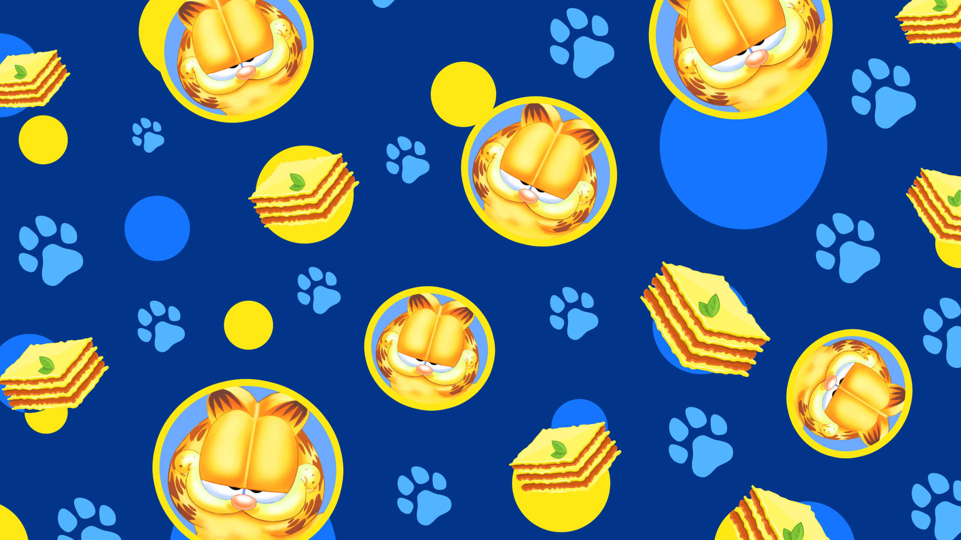 Garfield Paw Print Background