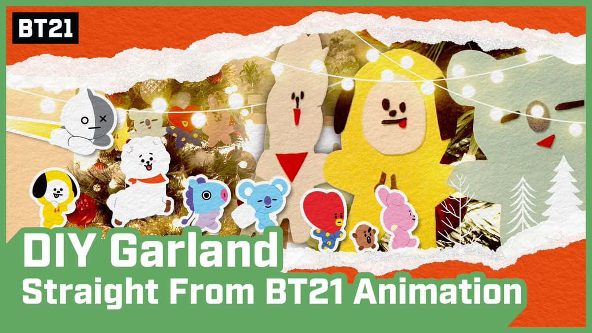 Garland Bt21 4k Background