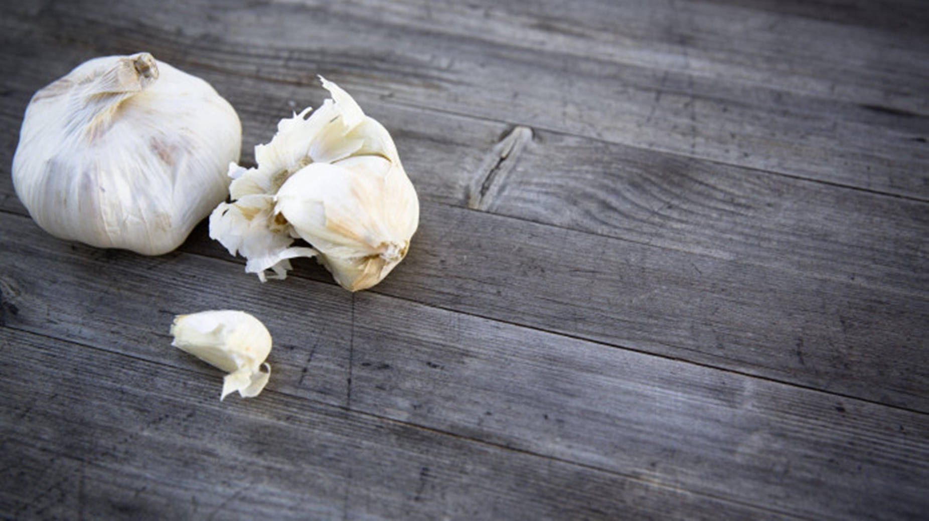 Garlic Vegetable Herb On The Side Background